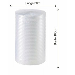 Luftpolsterfolie Gro&szlig;e Noppen Breite 100 cm x L&auml;nge 30 m / 100 my | FF