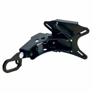 Seitlicher Kennzeichenhalter 170x127 Harley Davidson Spotster mit T&Uuml;V 2X Silentblock gelagert mit Gutachten Nummernschild Universal passend