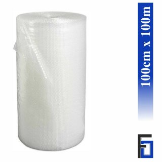 1x Rolle Luftpolsterfolie Breite 100cm x Länge 100m / 38my
